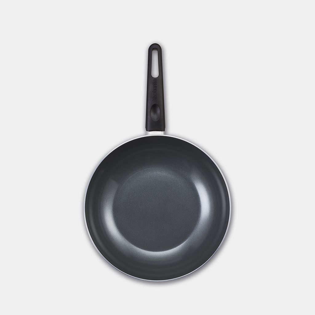 Indu+ Padella wok 28 cm, antiaderente - Light Grey