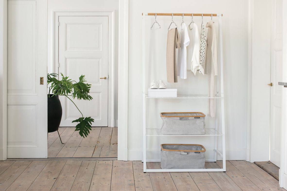 Foldable Laundry Basket, 40 litre Grey Brabantia