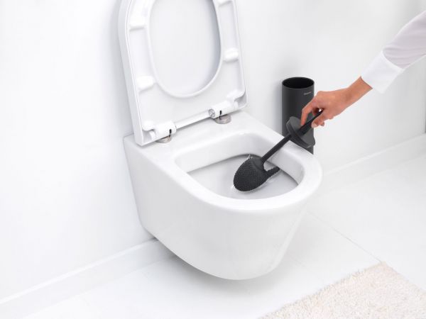 MindSet Toilet Brush and Holder Mineral Infinite Grey