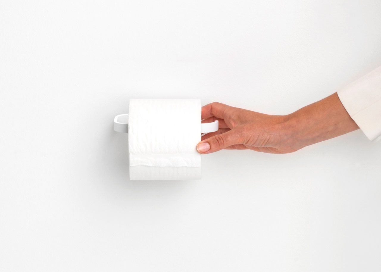 MindSet Toilet Roll Holder Mineral Fresh White