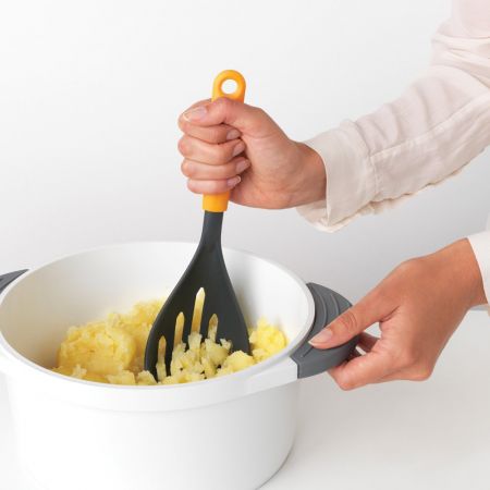 Potato Masher plus Spoon TASTY+ - Honey Yellow