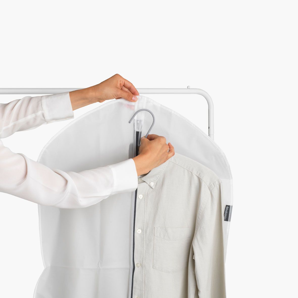 Housses de protection pour vêtements L Set de 2 - White
