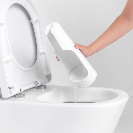 Escobilla de baño con soporte ReNew - White