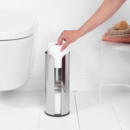 Toilet Roll Dispenser ReNew - Brilliant Steel