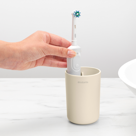 Vaso para cepillos de dientes ReNew - Soft Beige