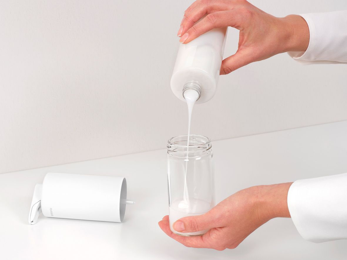 Soap Dispenser SinkStyle, 6.8oz (0.2L) - Mineral Fresh White
