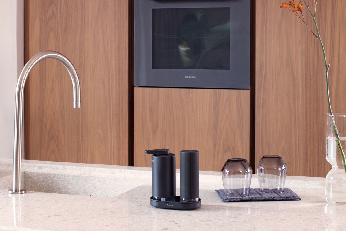 Soap Dispenser Set SinkStyle, 2x 6.8oz (0.2L) - Mineral Infinite Gray