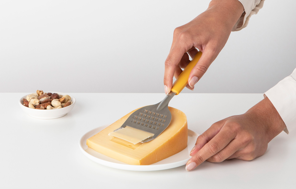 Cheese Slicer plus Grater TASTY+ - Honey Yellow