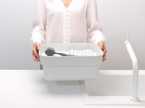 Vaschetta per lavare i piatti con vassoio di asciugatura SinkSide - Light Grey