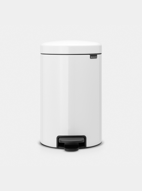 Poubelle à pédale newIcon 12 litres - White