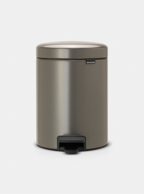 Poubelle à pédale newIcon 5 litres - Platinum