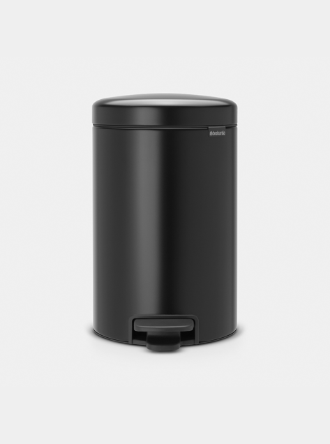 Poubelle à pédale newIcon 12 litres - Matt Black