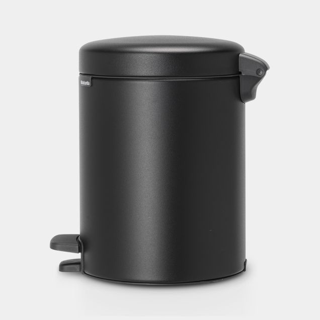 NewIcon Pedal Bin 5 litre - Mineral Moonlight Black