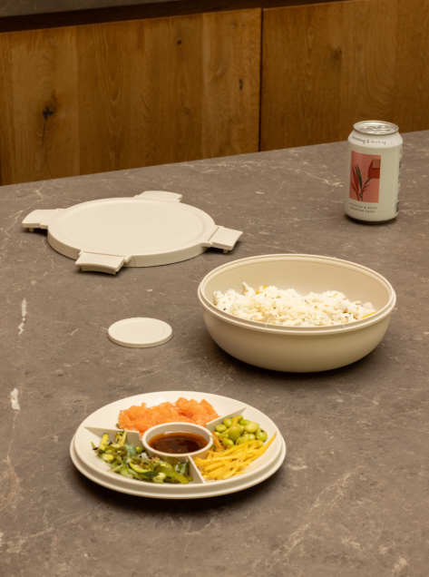 Make & Take Salatschüssel 1,3 Liter, Kunststoff - Soft Beige