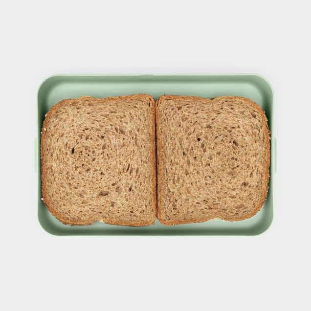 Make & Take Lunchbox Plat, kunststof - Jade Green