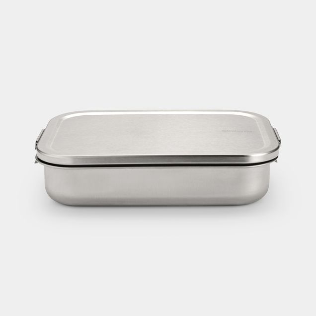 Make & Take Lunch Box Large, Stainless Steel - Matt Steel