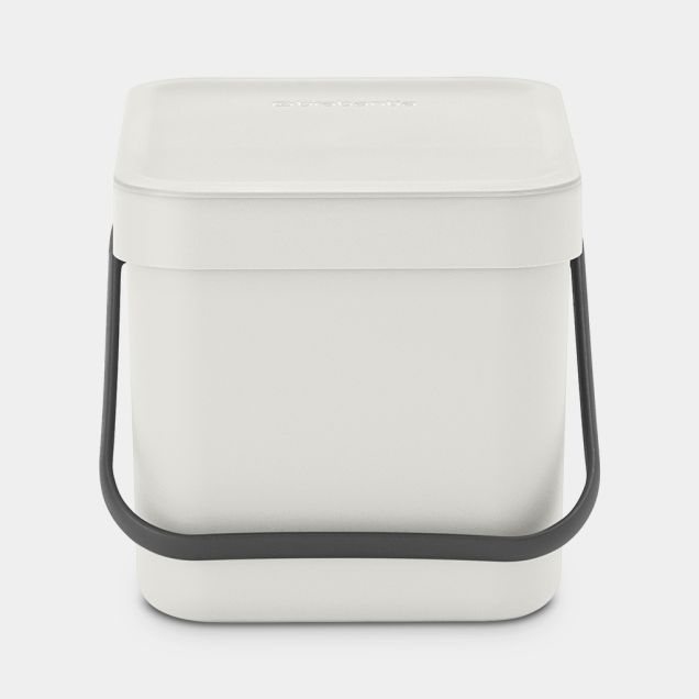 Sort & Go Afvalemmer 6 liter - Light Grey