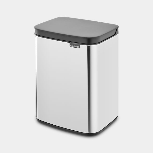 Bo Waste Bin 4 litres - Brilliant Steel