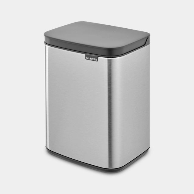 Bo Waste Bin 4 litres - Matt Steel Fingerprint Proof