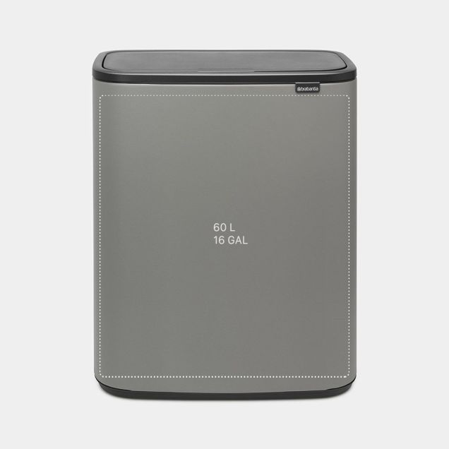 Bo Touch Bin 60 litres - Mineral Concrete Grey