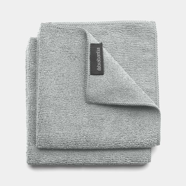 Microvezel Schoonmaakdoekjes Set van 2 - Mid Grey