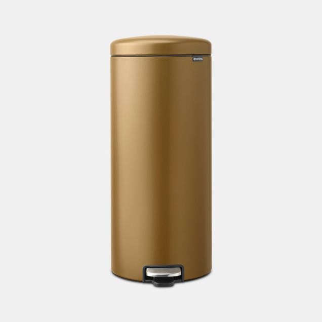 NewIcon Pedal Bin 30 litre - Warm Brass