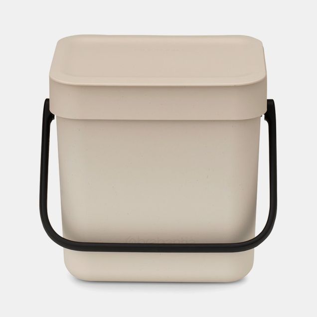Sort & Go Waste Bin 3 litre - Soft Beige