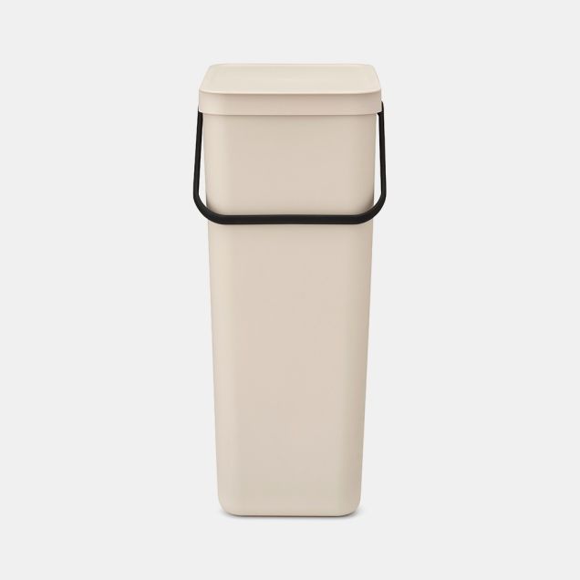 Sort & Go Recycle Bin 40 litre - Soft Beige