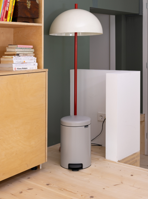 NewIcon Pedal Bin 20 litre - Soft Grey