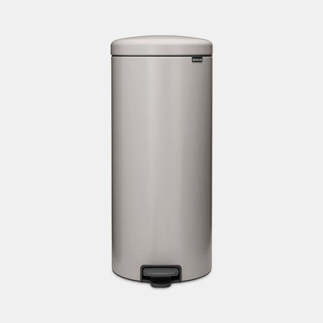 NewIcon Pedal Bin 30 litre - Soft Grey
