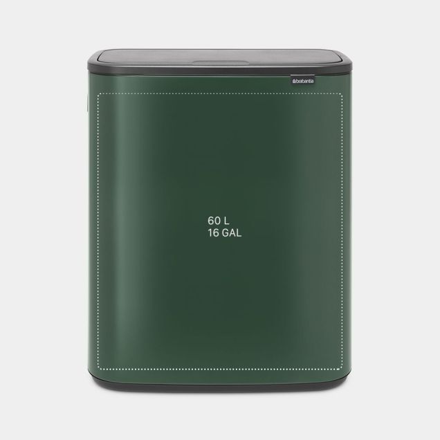 Bo Touch Trash Can 16 gallon (60 liter) - Pine Green
