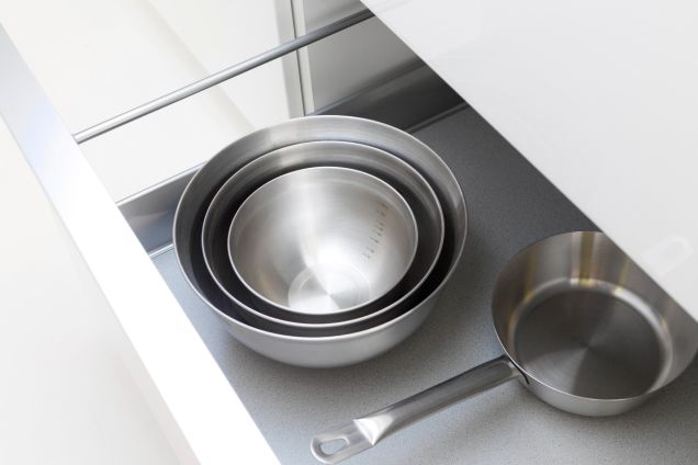 Mixing Bowl 3.2 quart (3L) - Matte Steel / Black