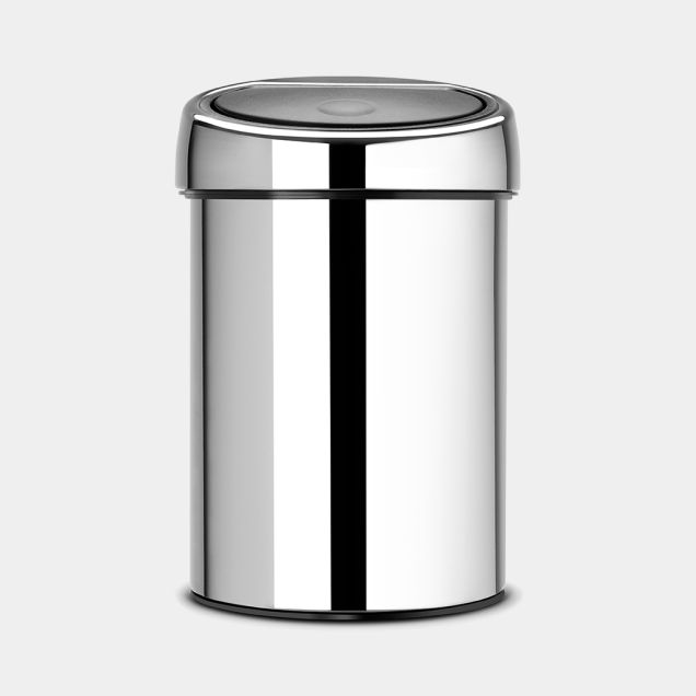 Touch Bin 3 litres - Brilliant Steel