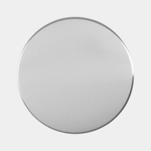 Lid Step on Trash Can 1.3 gallon (5 liter), Ø8.1 in (20.5cm) - Matte Steel Fingerprint Proof