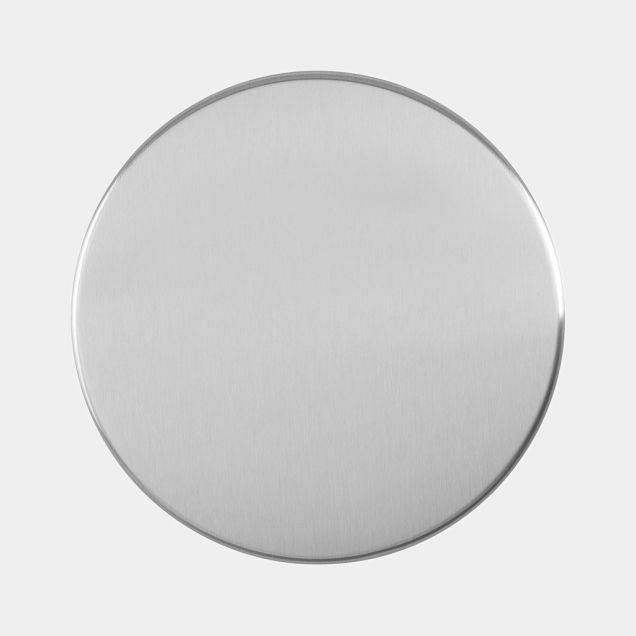 Lid Step on Trash Can 1.3 gallon (5 liter), Ø8.1 in (20.5cm) - Matte Steel