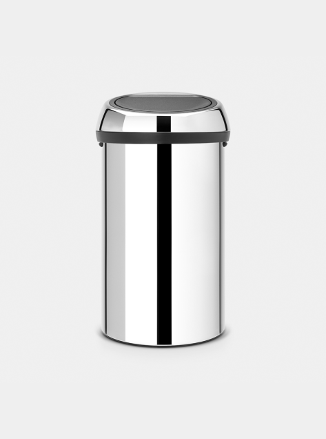 Touch Bin 60 litres - Brilliant Steel