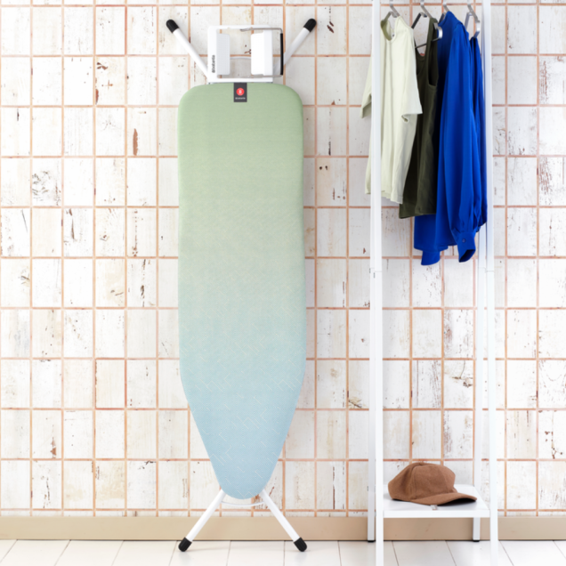 Ironing Board B 124 x 38 cm, for Steam Iron - Soothing Sea, Fairtrade cotton