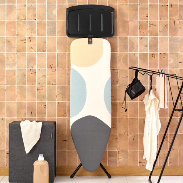 Ironing Board B 124 x 38 cm, for Steam Generator - Spring Bubbles, Fairtrade cotton