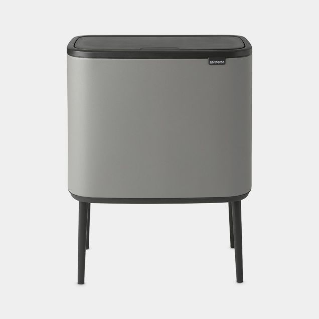 Bo Touch Bin 3 x 11 litres - Mineral Concrete Grey