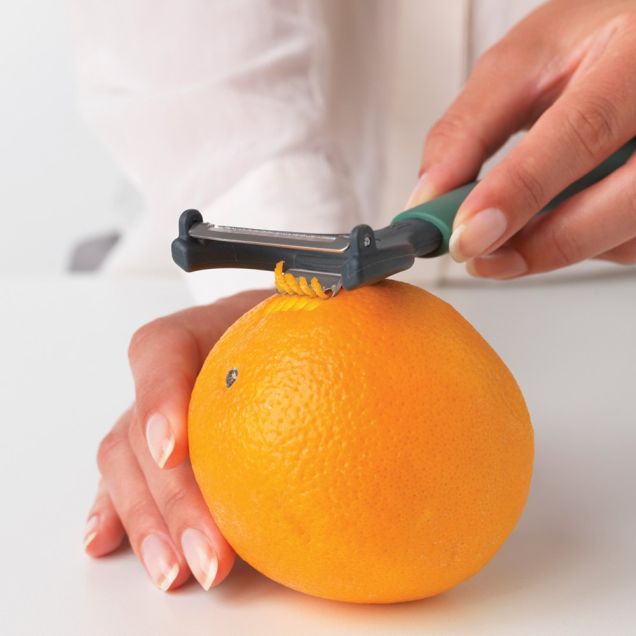 Food Y-Peeler plus Zester TASTY+ - Fir Green