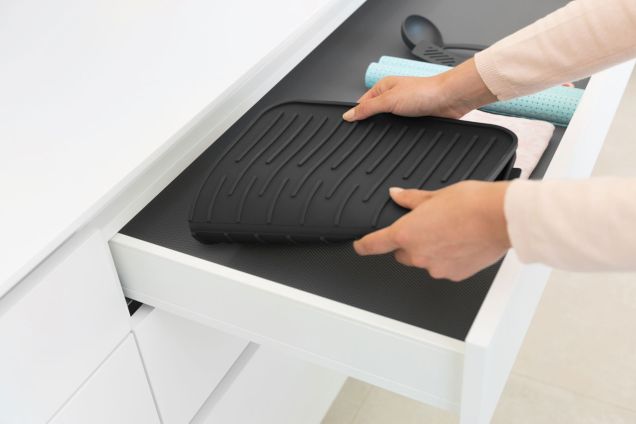 Silicone Dish Drying Mat SinkSide - Dark Grey