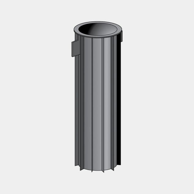 Socket Groundspike Ø45mm - Black