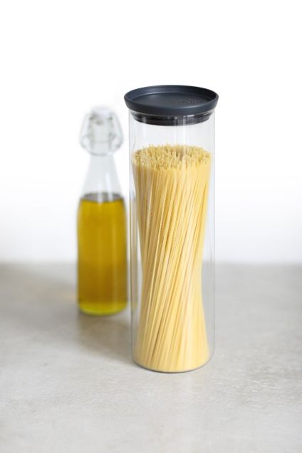 Stackable Jar 1.9 litre, Glass - Dark Grey