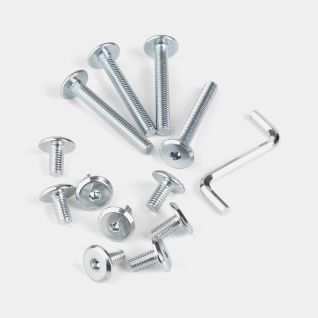 Set of all Bolts + Key Silver