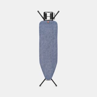 Ironing Board B 124 x 38 cm, for Steam Iron - Denim Blue, Fairtrade cotton