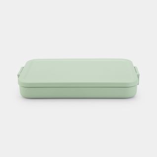 Make & Take Lunch Box Flat Plastic, Jade Green