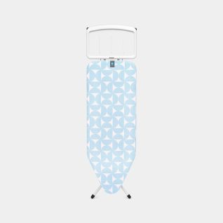 Ironing Board C 48.8 x 17.7 inches (124 x 45 cm), for Steam Generator - Fresh Breeze, Fairtrade Cotton