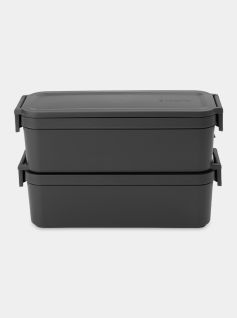 Make & Take Lunch Box Bento, High Dark Grey