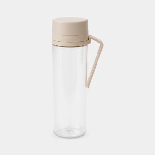 Make & Take Water Bottle With Strainer, 0.5L - Soft Beige