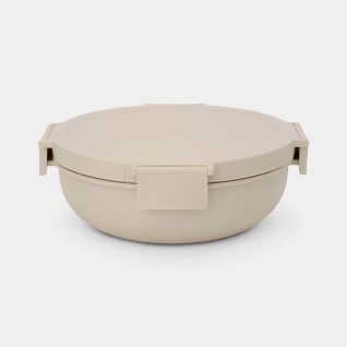 Make & Take Salad Bowl 1.3L, Plastic - Soft Beige